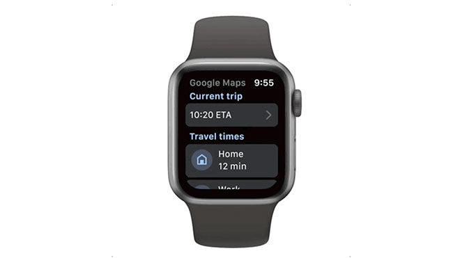 Apple Watch için Google Maps yeniden geldi