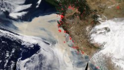 NASA, Kaliforniya yangınlarının neden olduğu yoğun dumanı uzaydan görüntüledi
